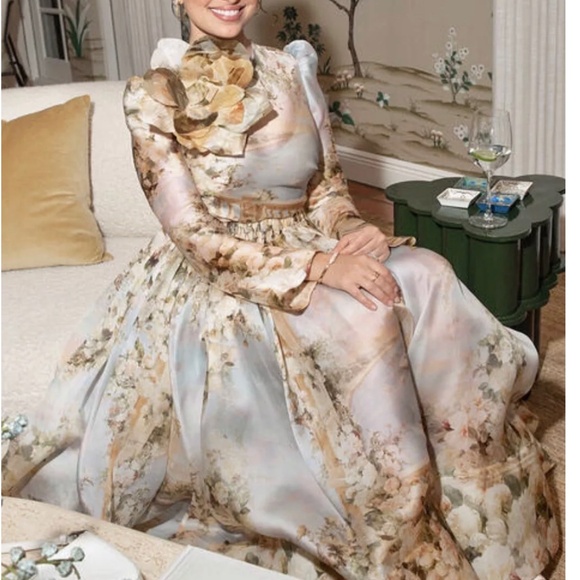 ZIMMERMANN Lyrical Floral Appliqué Dress - Picture 13 of 16